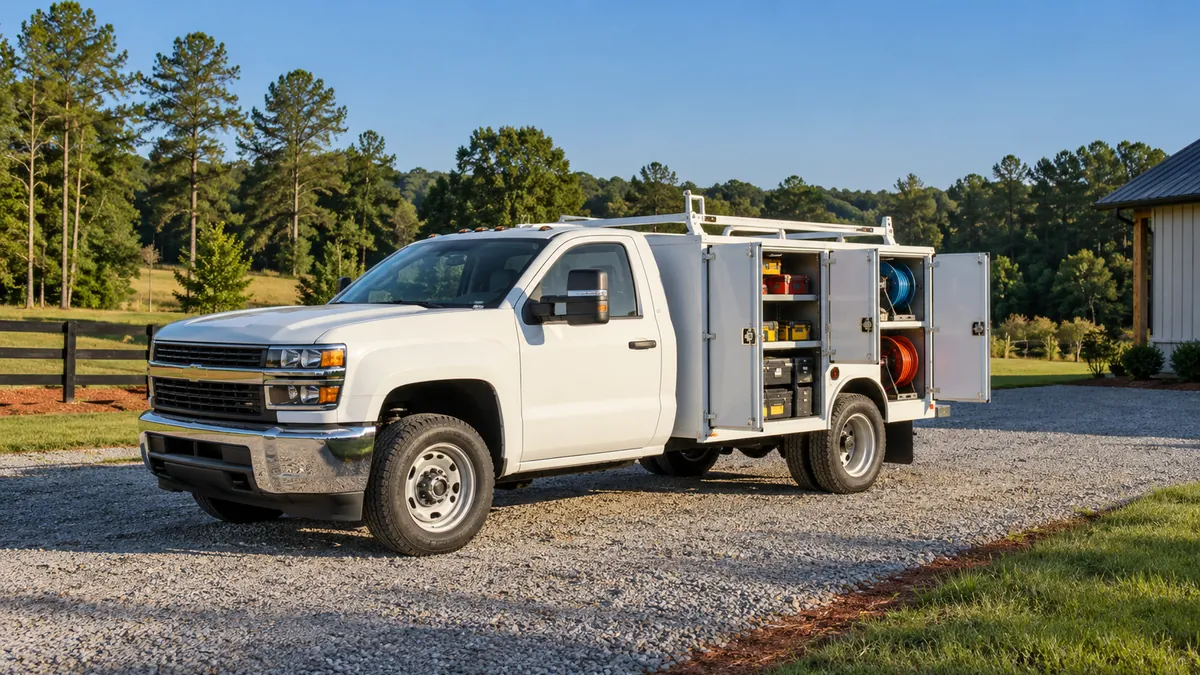 A rural North Carolina property with a long lawn where the septic drain field runs