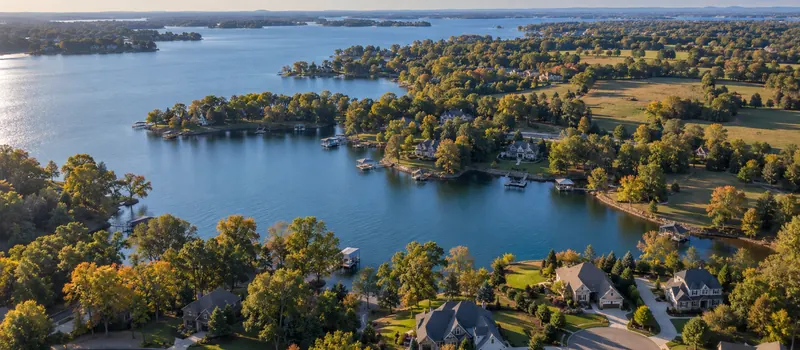 Aerial view of Denver, North Carolina