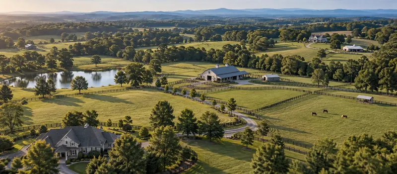 Aerial view of Iron Station, North Carolina
