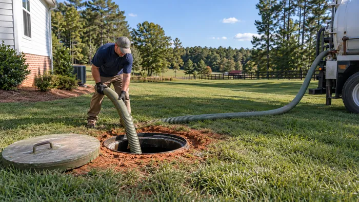 Septic Tank Pumping job by Ray's Well and Septic